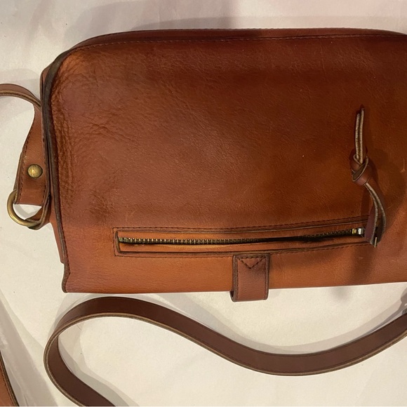 Brown leather handbag/crossbody - Picture 5 of 6